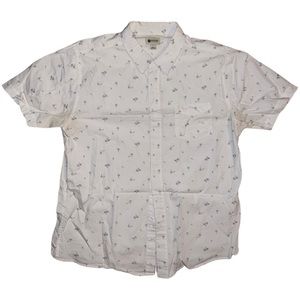 Haggar Men’s Casual Button Down Shirt - Large